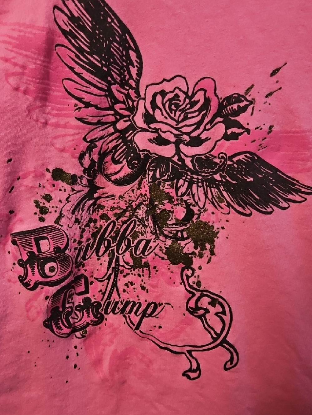 Girls' Pink Long-Sleeve Graphic Tee by Bubba Gump - Picture 3 of 5